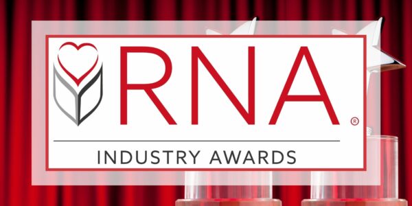 Awards in the background with text RNA Industry Awards 2021