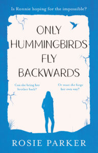 book cover for only hummingbirds fly backwards