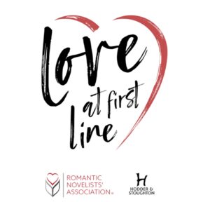 Logo for new Love at First Line award with the RNA and Mike Gayle