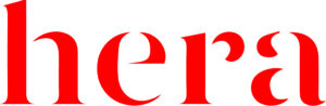 Hera books logo, red