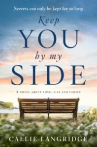 The cover of Keep You By My Side - a sunset with a bench in front of it.