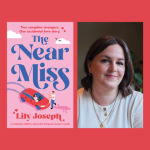 Author Lily Joseph and her book The Near Miss